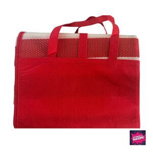 Retro Beach Mat Tote with Inflatable Pillow - Large - New/Unused
